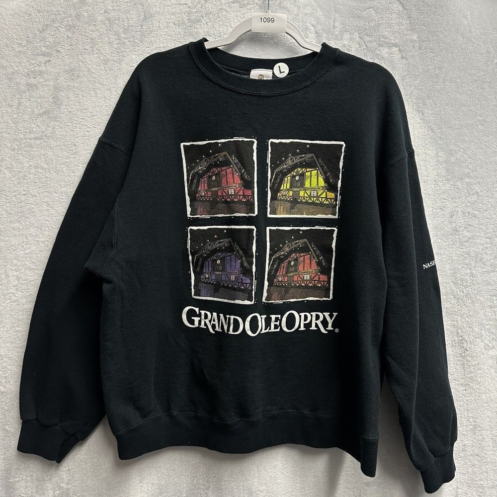 Grand Ole Opry Black Graphic Crewneck Sweatshirt